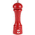8 Inch Red Pepper Mill with Custom Monogram with White Color-fill