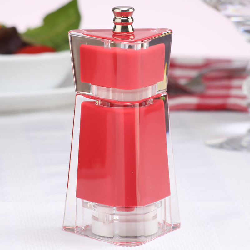4.5 Inch Red Acrylic Salt or Pepper Mill 29453