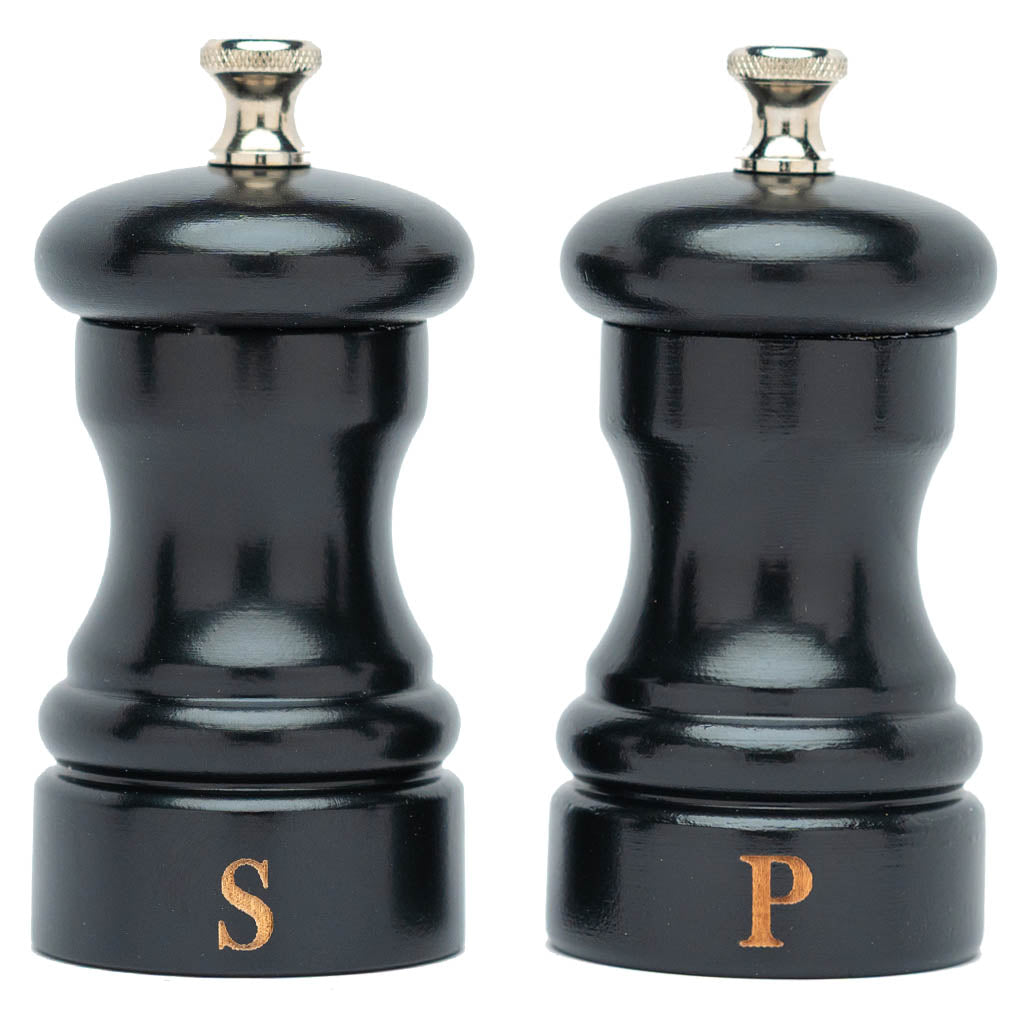 4" Capstan Pepper Mill & Salt Mill Set - S & P Engraved