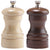 4 Inch Capstan Wood Walnut Pepper Mill and Natural Salt Mill Set 04202