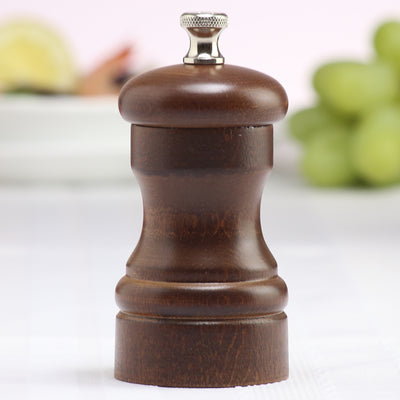 04150 4 Inch Capstan Pepper Mill, Walnut, Table View