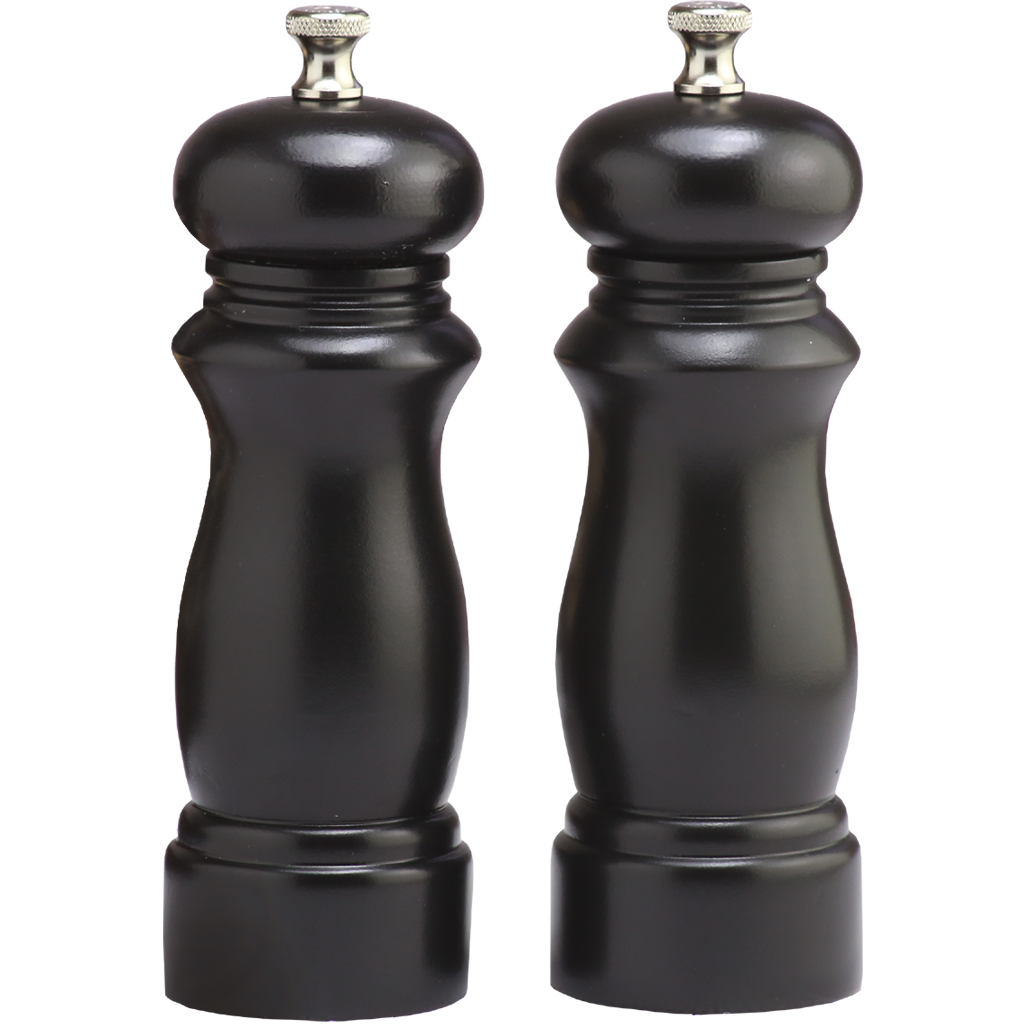 06302 6 Inch Pepper Mill & Salt Mill Set, Ebony 