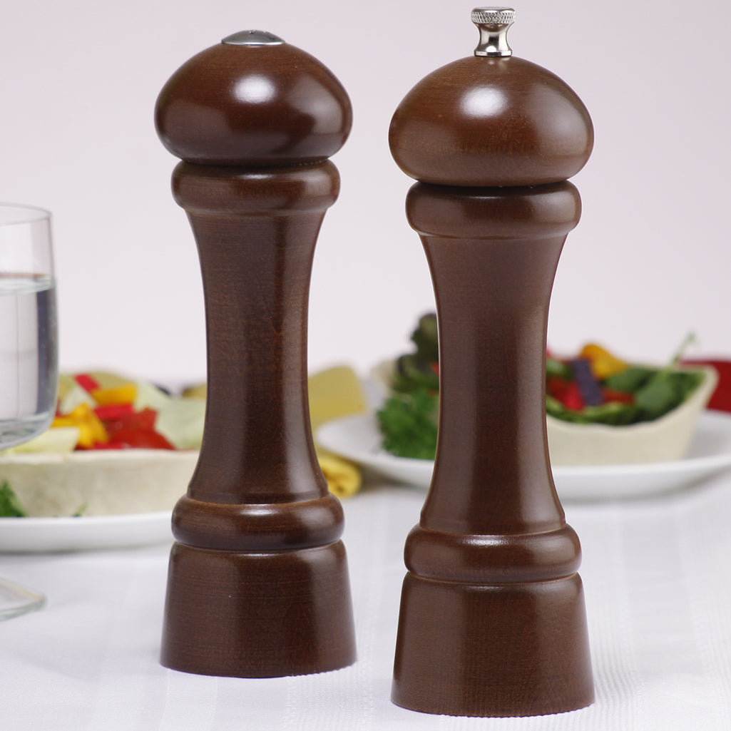 08100 8 Inch Windsor Pepper Mill & Shaker Set, Walnut