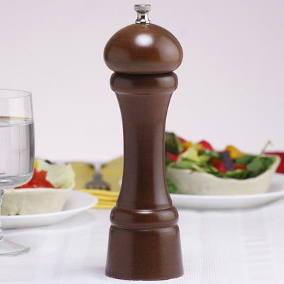 08150 8 Inch Windsor Pepper Mill, Walnut, Table View