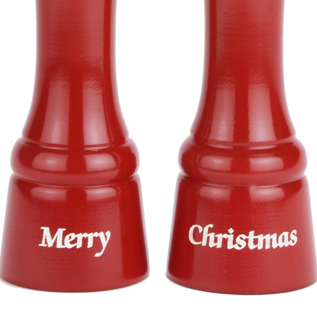 Chef Specialties Merry Christmas Pepper Mill Salt Shaker Set 