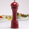 08651 8 Inch Windsor Pepper Mill, Red, Table View