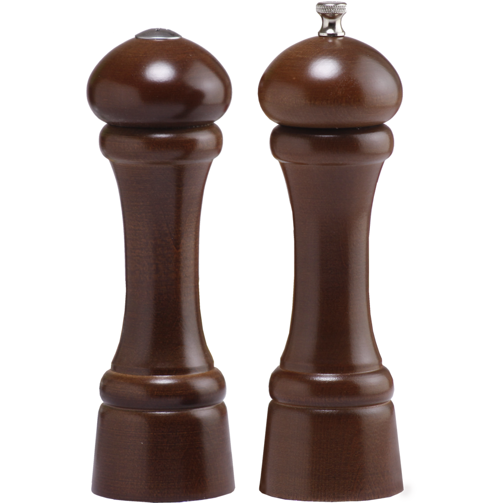 08100 8 Inch Windsor Pepper Mill & Shaker Set, Walnut