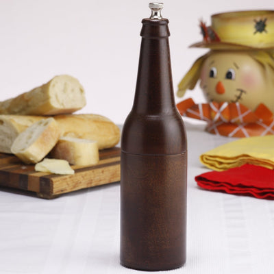 9.5 Inch Beer Bottle Pepper Mill Table View