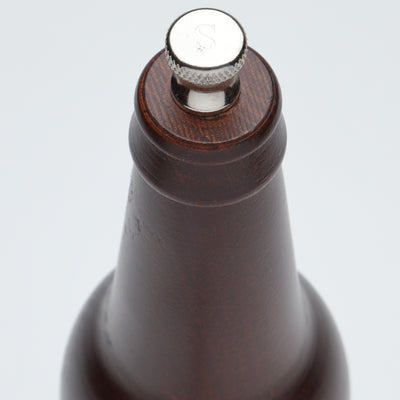 09052 9.5 Inch Beer Bottle Salt Mill; Top View