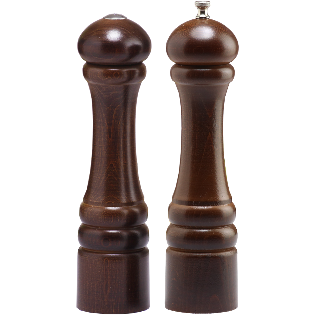 10100 10 Inch Pepper Mill & Shaker Set, Walnut