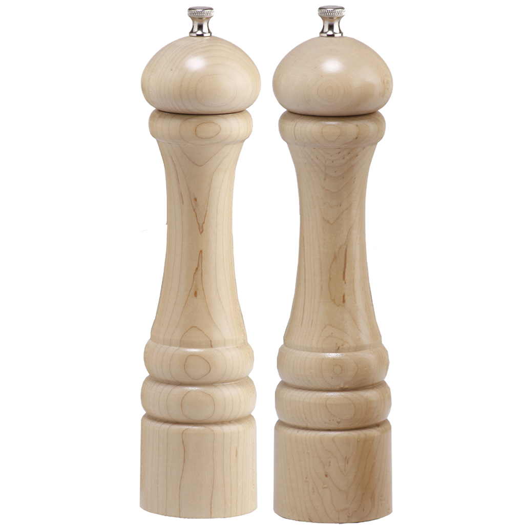 10" Imperial Pepper Mill & Salt Mill Set - Unfinished