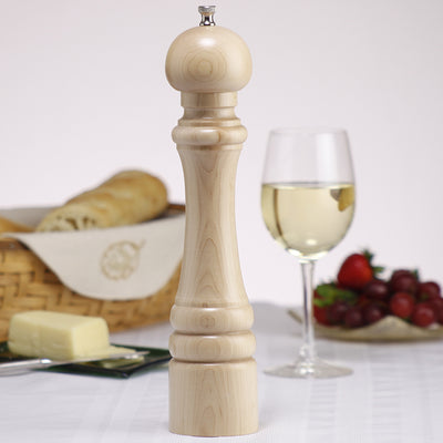 12200 12 Inch President Pepper Mill, Natural, Table View