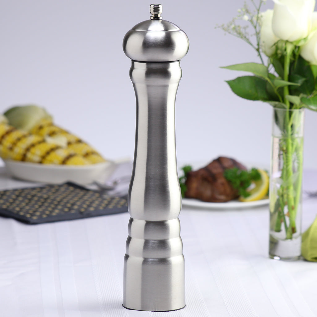 12 Inch Prentiss Stainless Steel Pepper Mill 12401