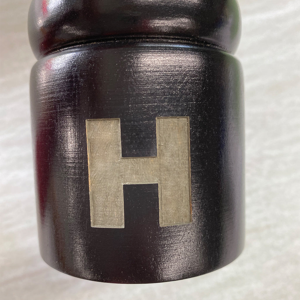 12" President Custom Monogram Ebony Pepper Mill