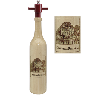 16005 14.5 Inch Wine Bottle, Natural, Chateau Edition