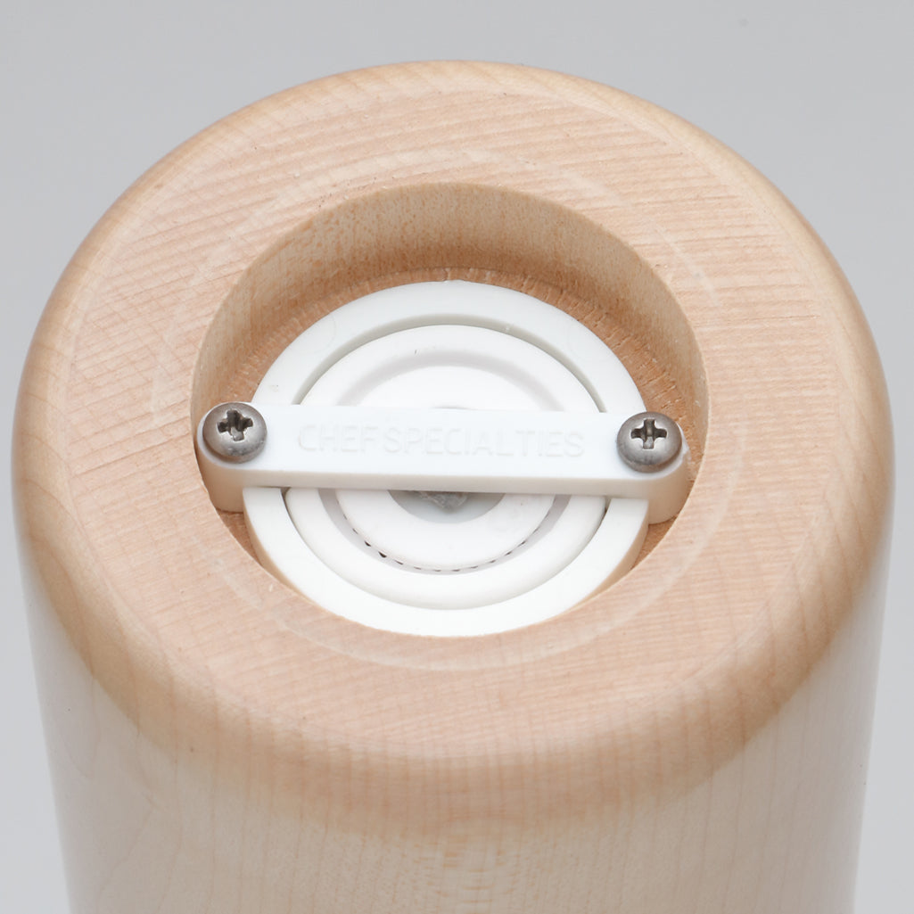 16008 Natural Wine Bottle Salt Mill Bottom View, Ceramic Grinding Mechanism