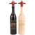 16019 14.5 Inch Ebony and Natural Wine Bottle Set with Personalization