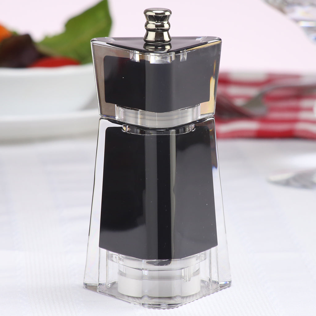 4.5 Inch Black Acrylic Salt or Pepper Mill 29452