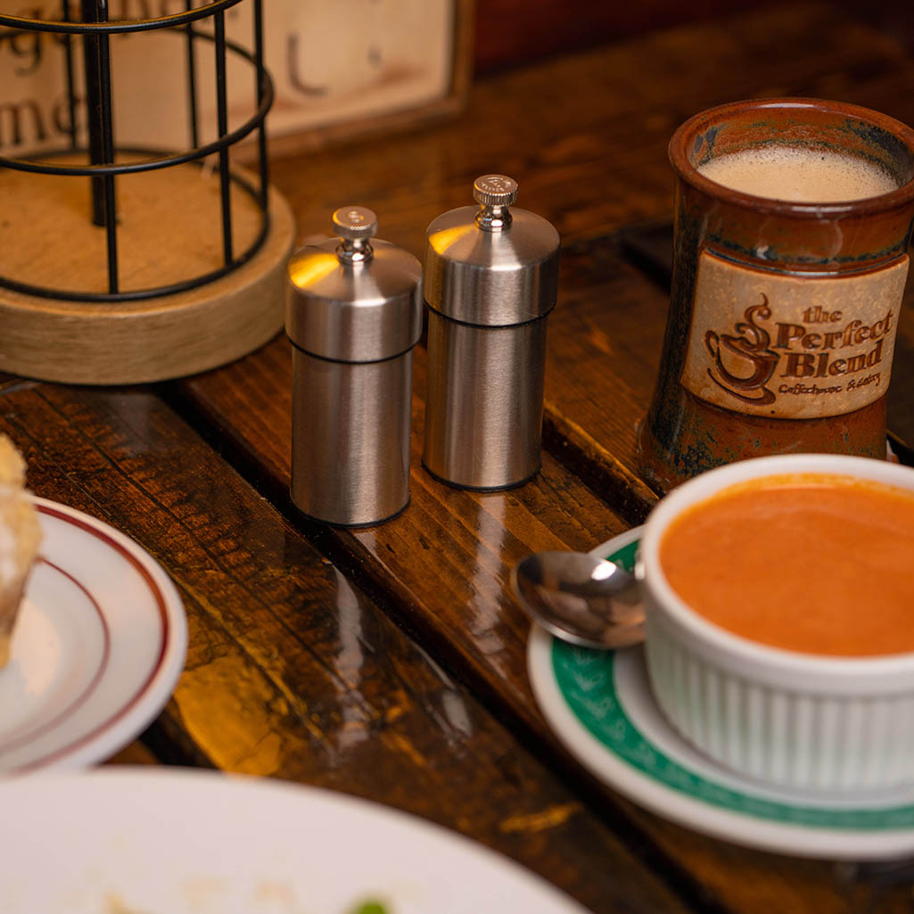 4" Futura Stainless Steel Pepper Mill & Salt Mill Set