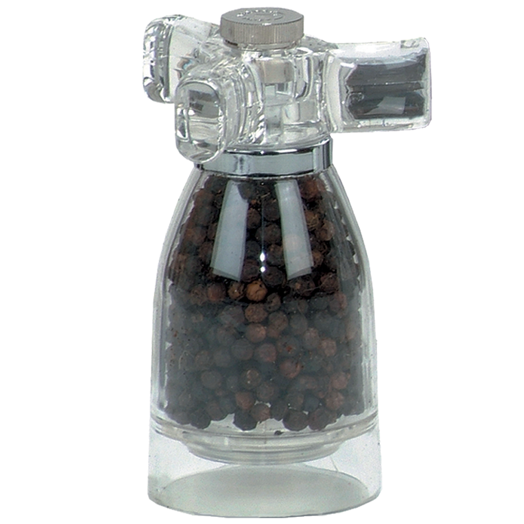 Chef Specialties 29931 4 1/2" Spinner Pepper Mill With Handle Top - Thumbnail 2