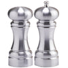 5 Inch Acrylic Pepper Mill and Salt Shaker Set with Brushed Stainless Finish 94500