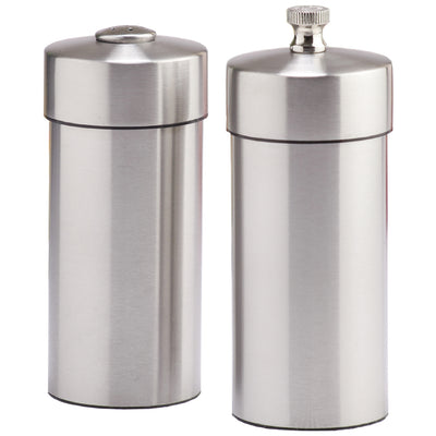 5.5 Inch Futura Stainless Steel Pepper Mill and Salt Shaker Set 29900