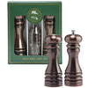 7 Inch Acrylic Pepper Mill and Salt Shaker Gift Set with Burnished Copper Finish