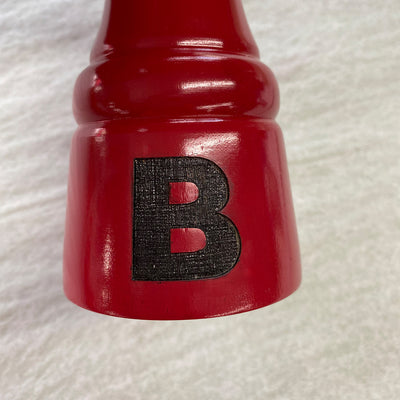8" Windsor Custom Monogram Red Pepper Mill