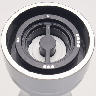 94500 Bottom View, 4-Stage Adjustable Ceramic Pepper Grinding Mechanism