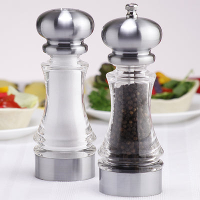 96851 7 Inch Lehigh Pepper Mill & Shaker Set, Table View