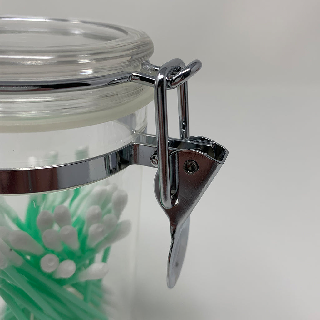 3-Piece Acrylic Canister Set with Airtight Clamp Lids, Food Storage Container