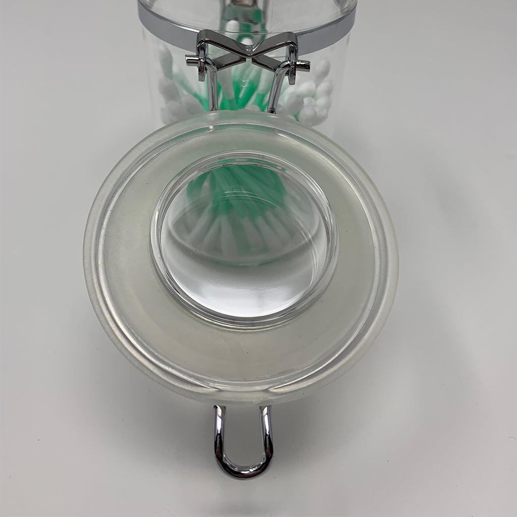 3-Piece Acrylic Canister Set with Airtight Clamp Lids, Food Storage Container