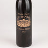 14.5 Inch Ebony Wine Bottle Pepper Mill with Personalized Chianti Design, Close up