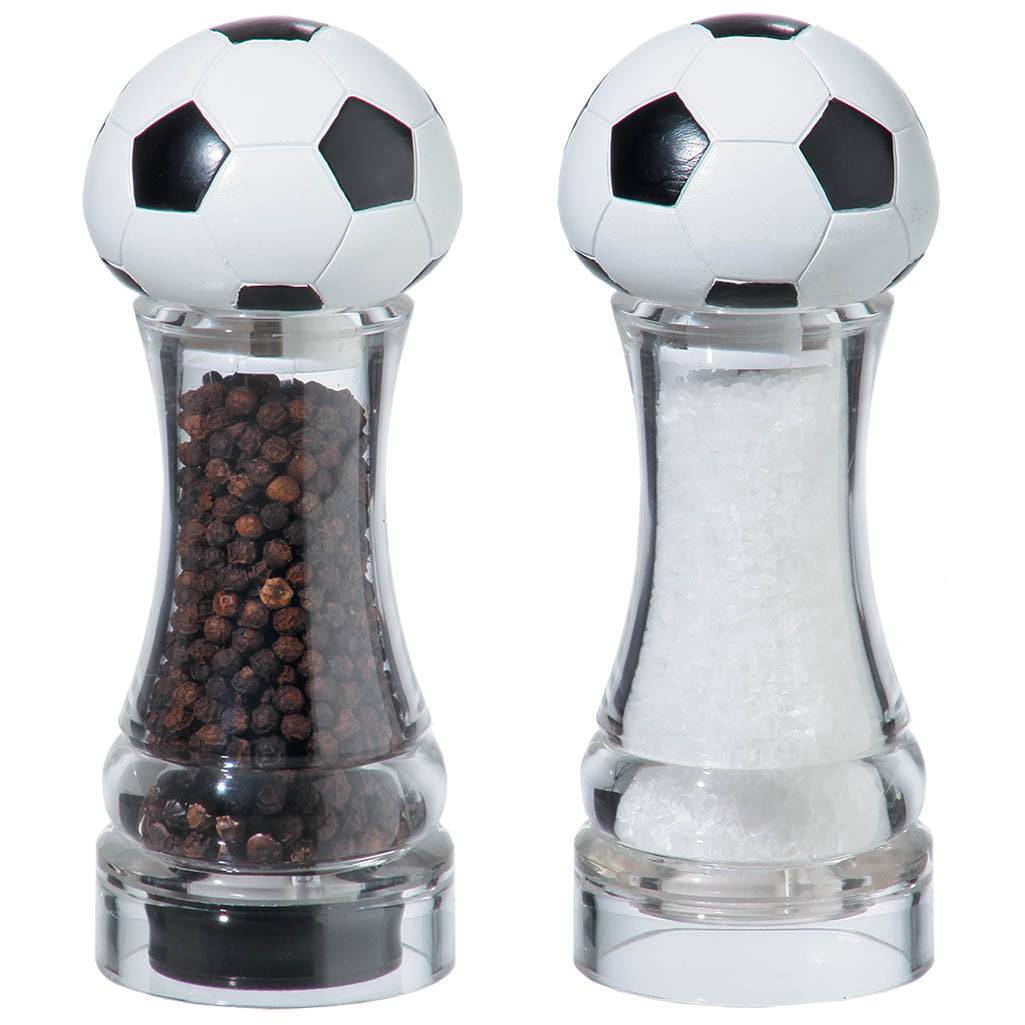 6" Soccer Pepper Mill & Salt Mill Set
