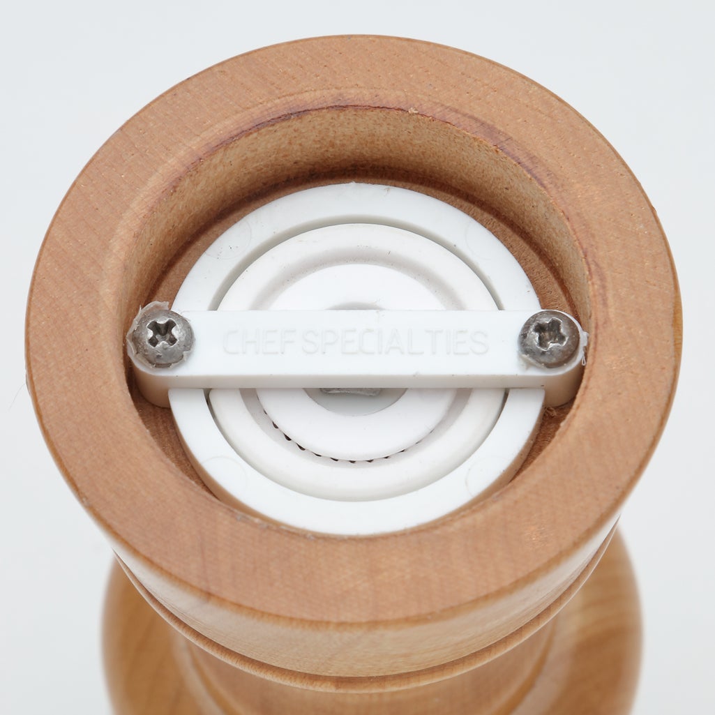 4 Inch St. Paul Salt Mill, Bottom View, Ceramic Grinding Mechanism